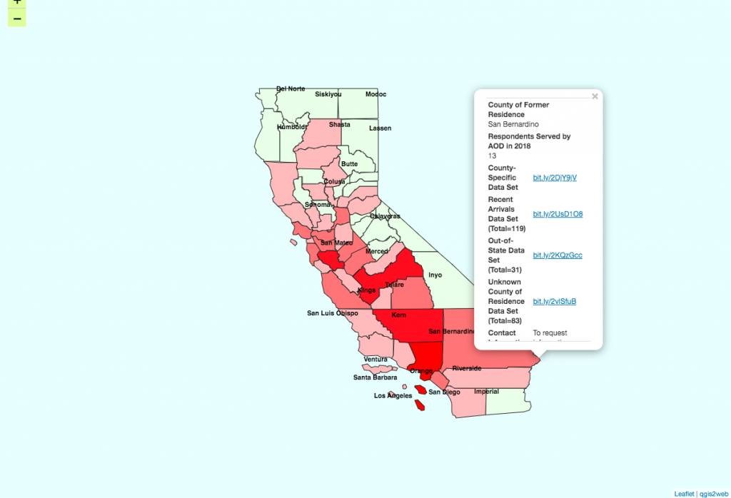 Screenshot of QGIS project